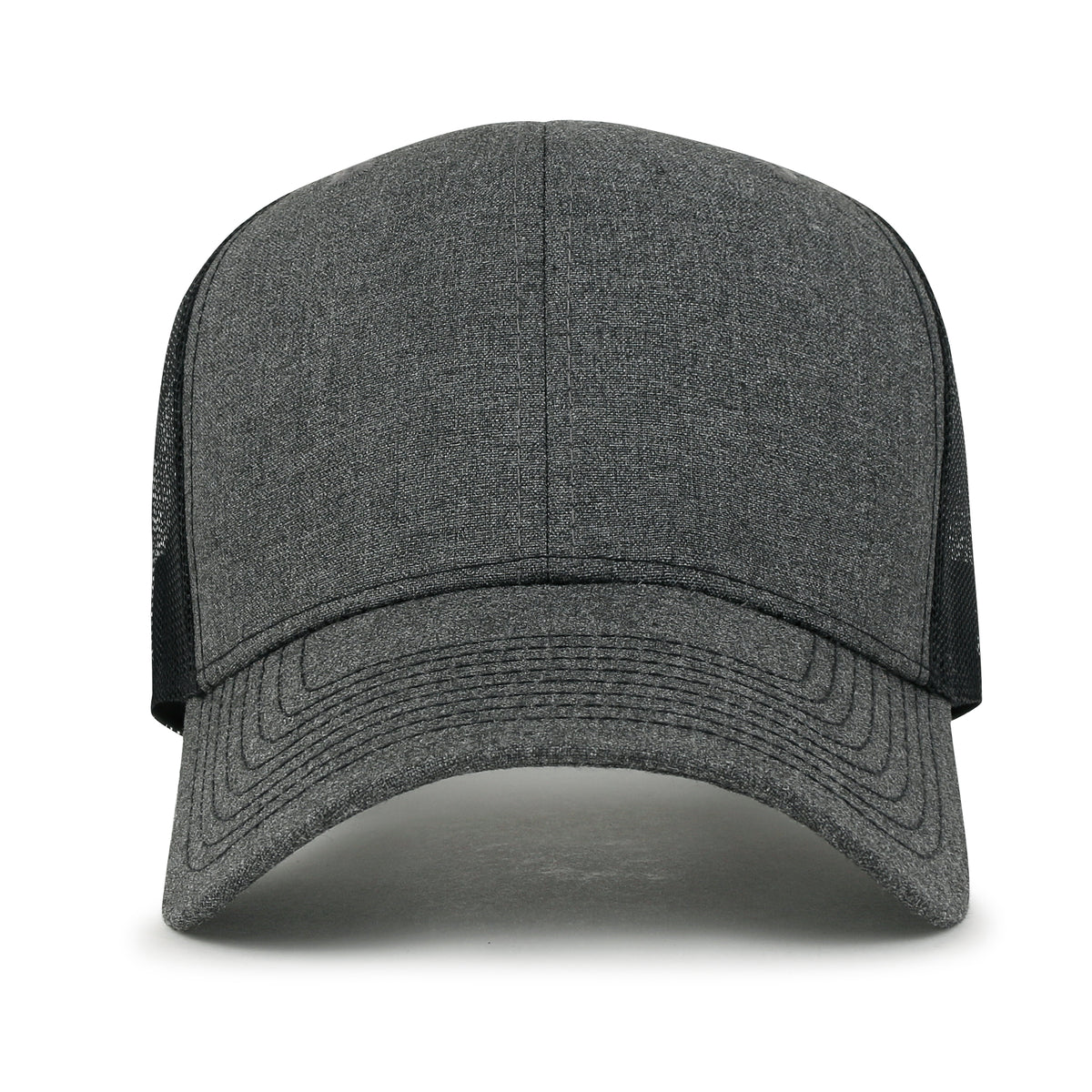 ililily Blank Six Panel Mesh Back Baseball Cap Basic Snap Back Trucker Hat