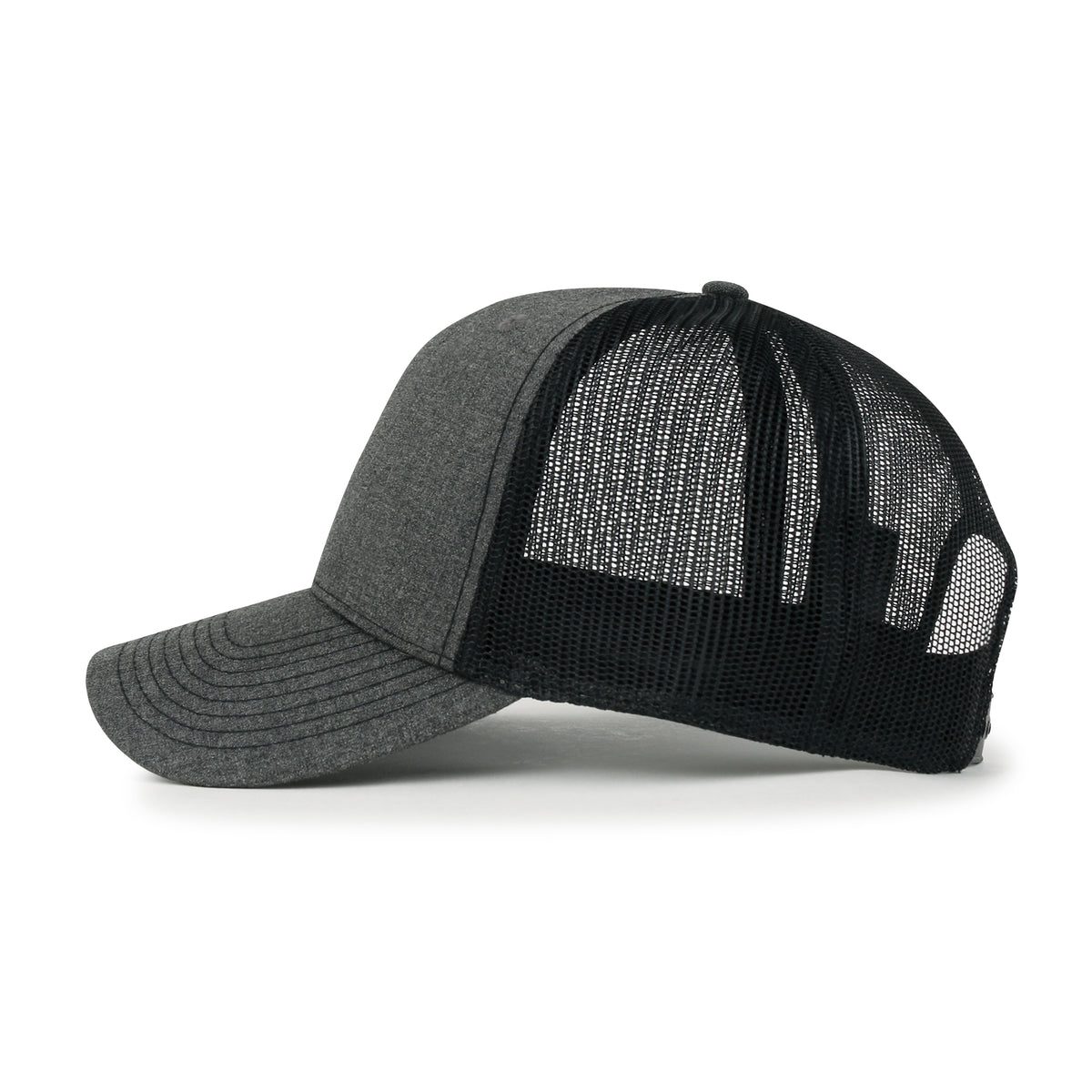 ililily Blank Six Panel Mesh Back Baseball Cap Basic Snap Back Trucker Hat