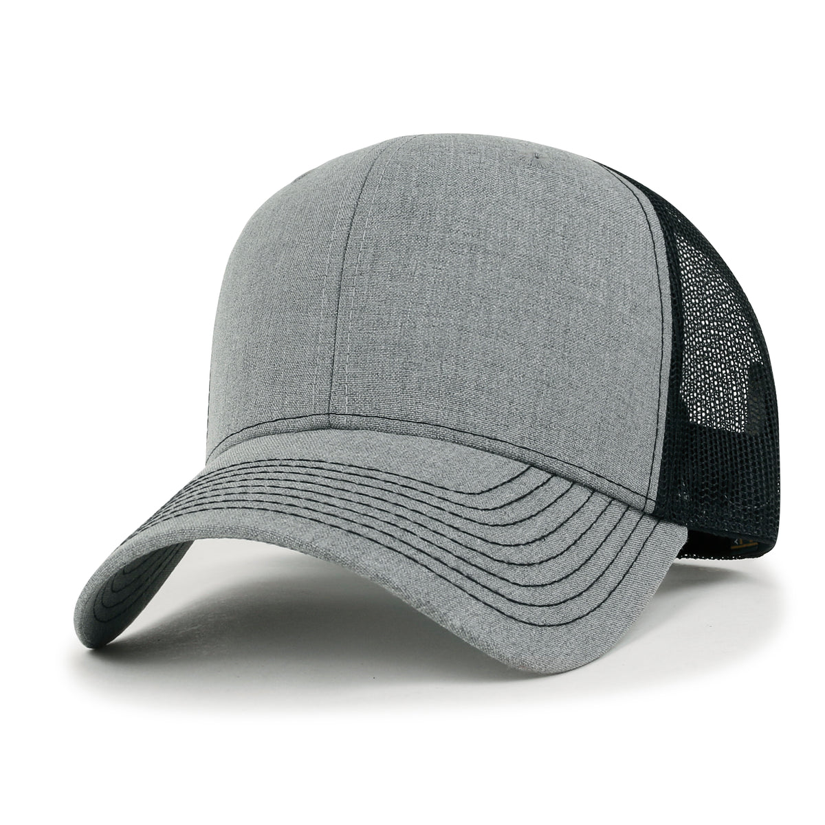 ililily Blank Six Panel Mesh Back Baseball Cap Basic Snap Back Trucker Hat