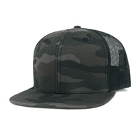 ililily Blank Six Panel Mesh Back Baseball Cap Basic Snap Back Flat Brim Hat