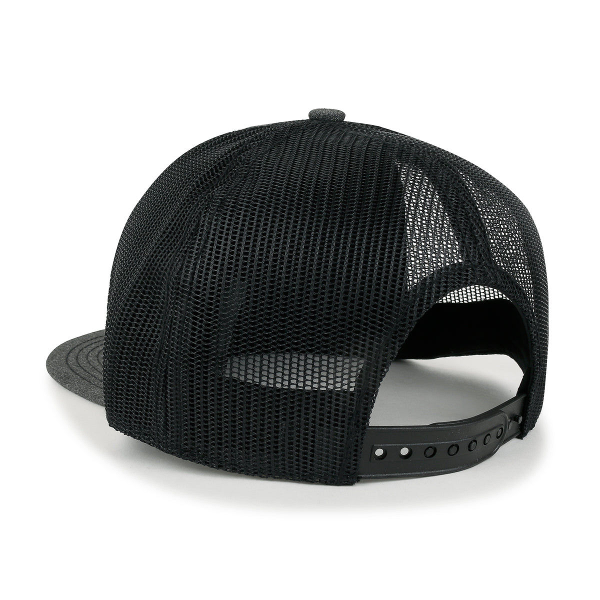 ililily Blank Six Panel Mesh Back Baseball Cap Basic Snap Back Flat Brim Hat