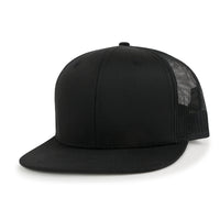 ililily Blank Six Panel Mesh Back Baseball Cap Basic Snap Back Flat Brim Hat