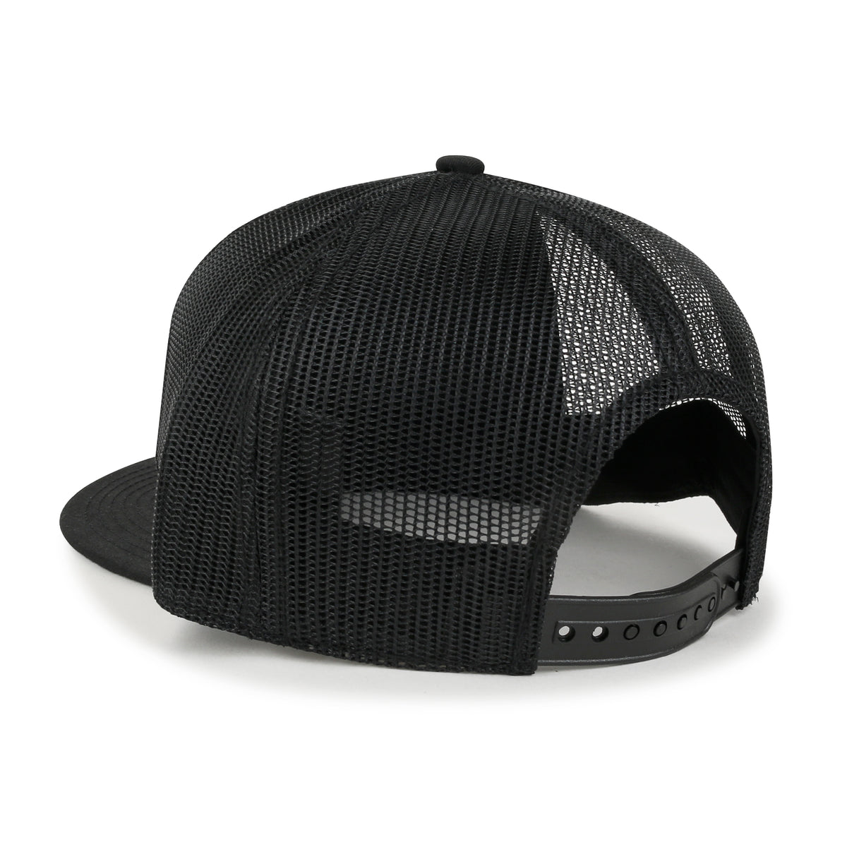 ililily Blank Six Panel Mesh Back Baseball Cap Basic Snap Back Flat Brim Hat