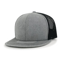 ililily Blank Six Panel Mesh Back Baseball Cap Basic Snap Back Flat Brim Hat