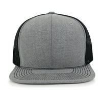 ililily Blank Six Panel Mesh Back Baseball Cap Basic Snap Back Flat Brim Hat