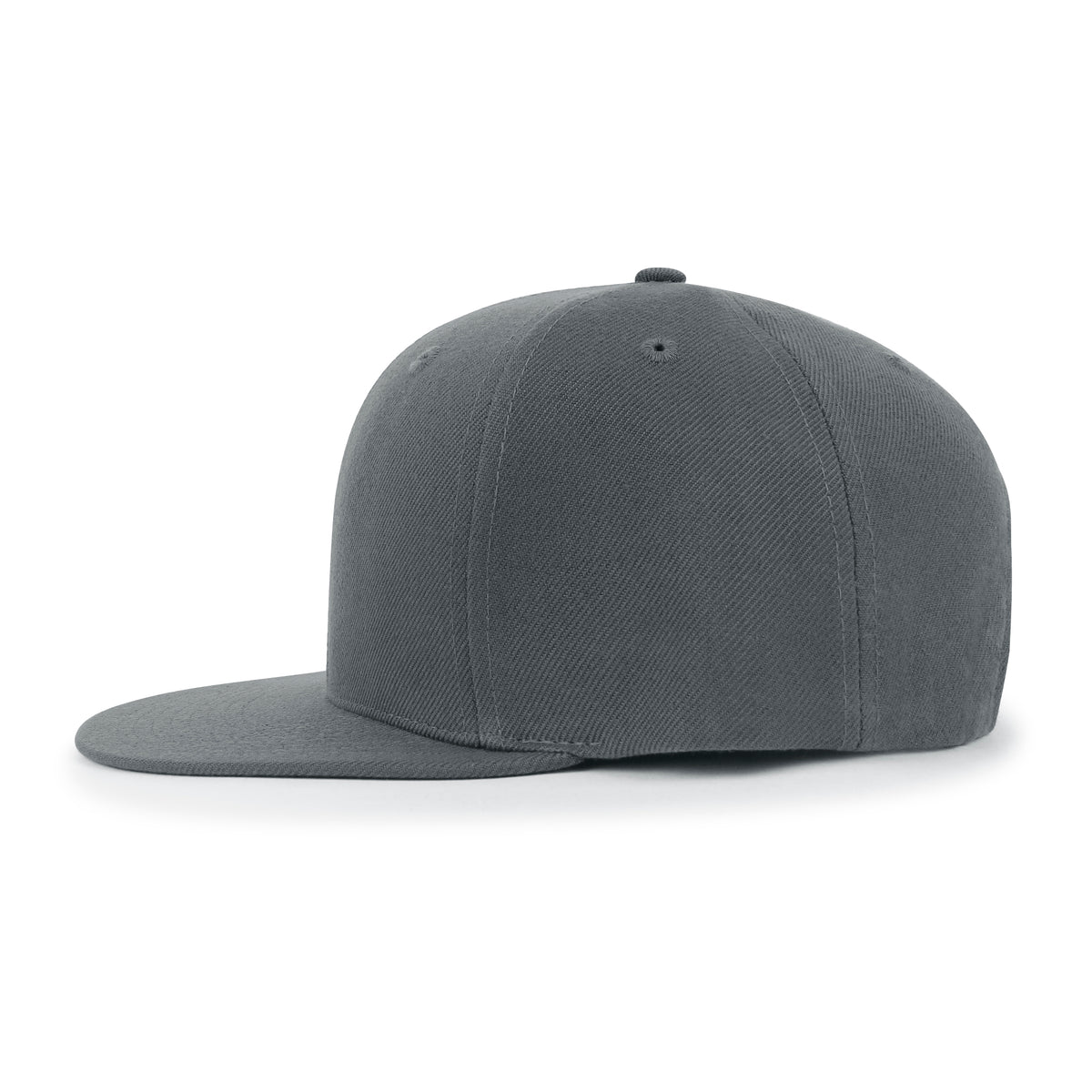 ililily Blank Six Panel Flat Bill Baseball Cap Basic Snap Back Trucker Hat