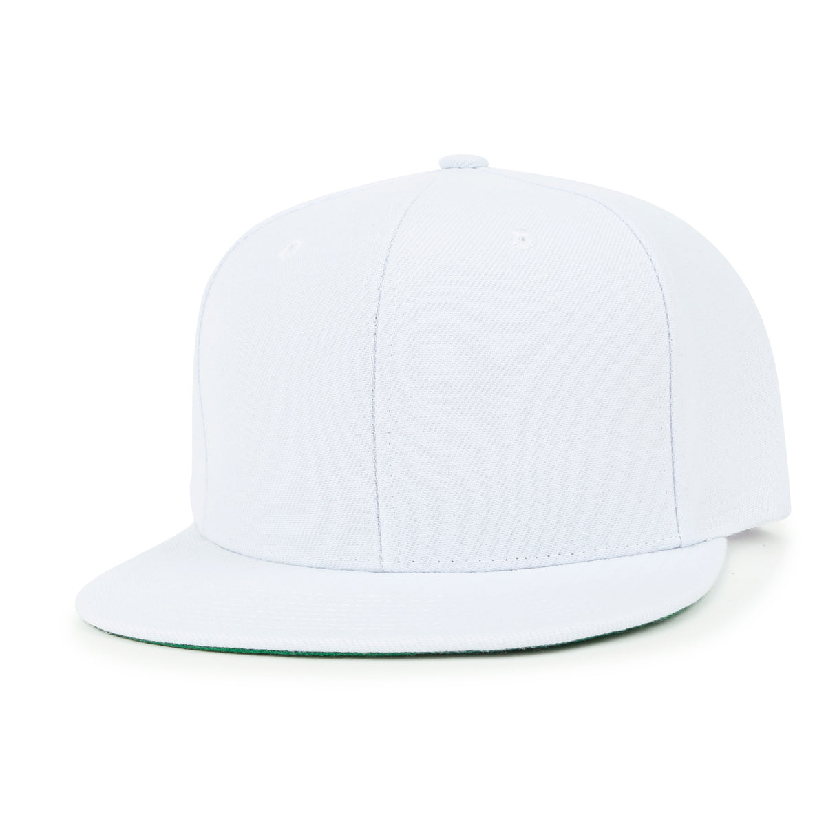 ililily Blank Six Panel Flat Bill Baseball Cap Basic Snap Back Trucker Hat