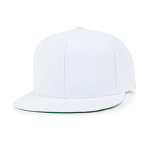 ililily 10 Bulk Pack Blank Six Panel Flat Bill Baseball Cap Basic Trucker Hat