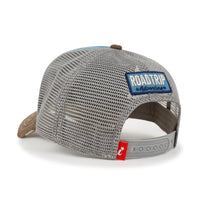 ililily Premium ROAD TRIP Embroidery Hexagon Patch Hat Vintage Baseball Cap