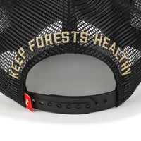 ililily PREMIUM Tree Embroidery Patch Cotton Hat Distressed Baseball Cap