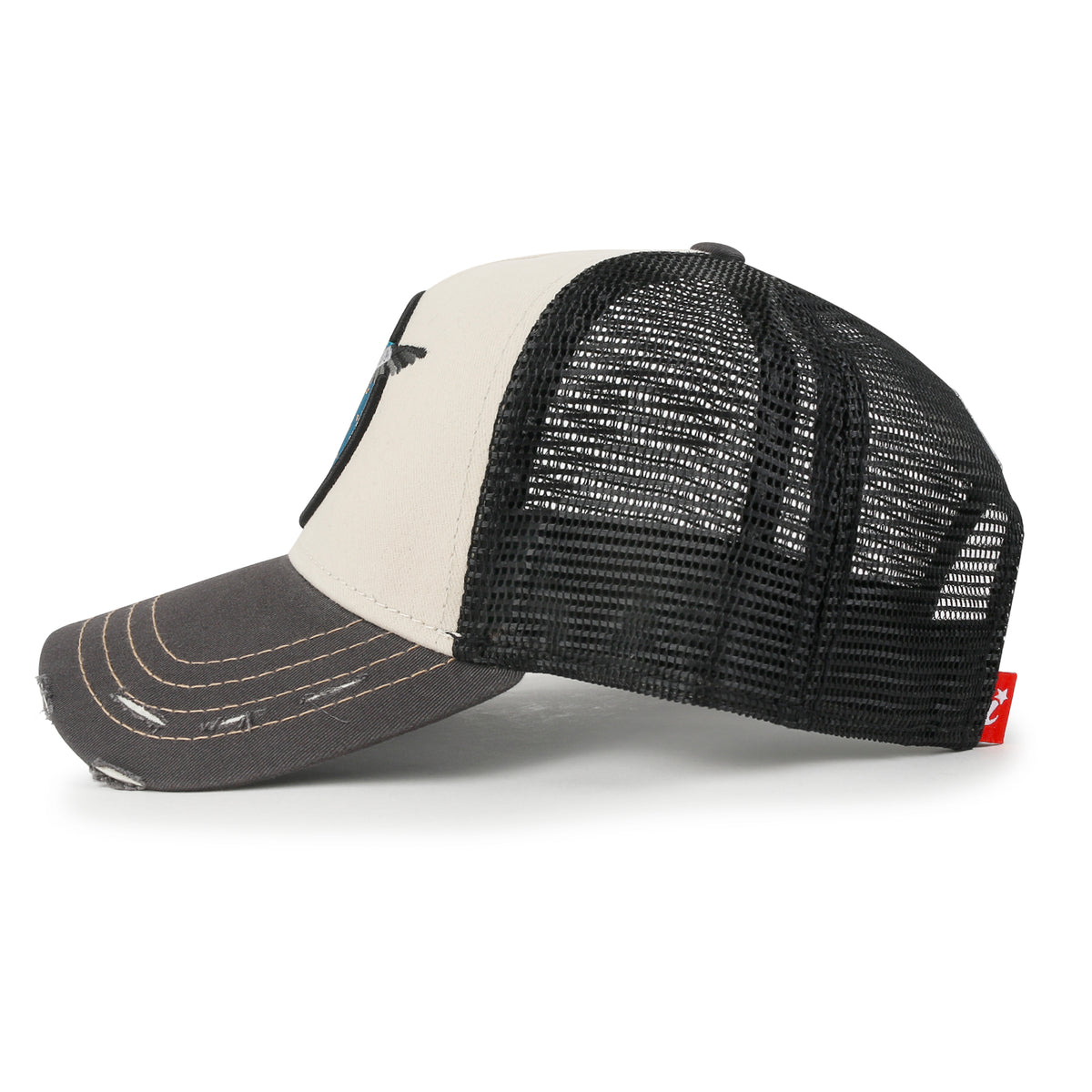 ililily Premium Endangered Albatross Animal Embroidery Baseball Cap Structured Hat