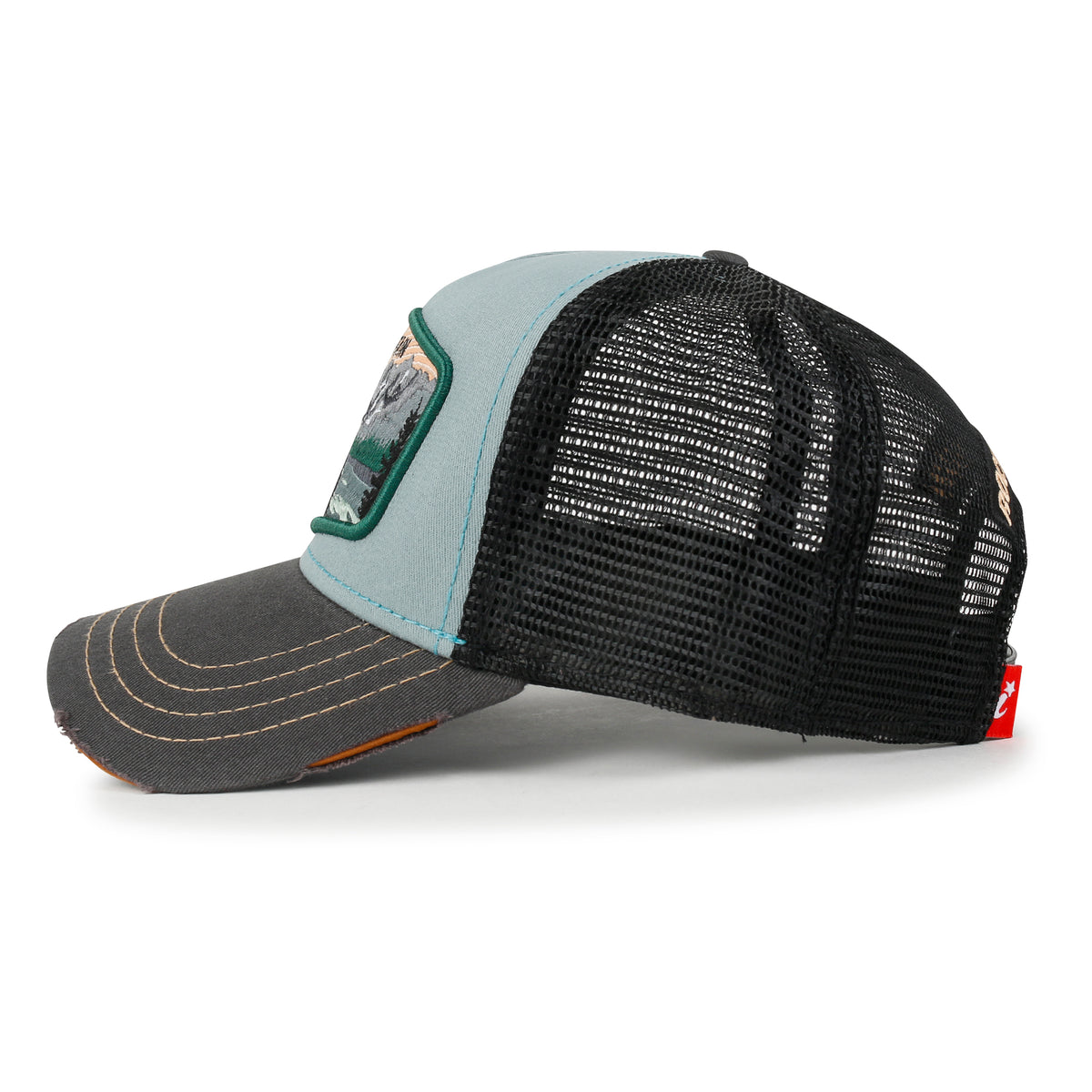ililily Premium Rocky Mountain Embroidery Baseball Cap Structured Trucker Hat