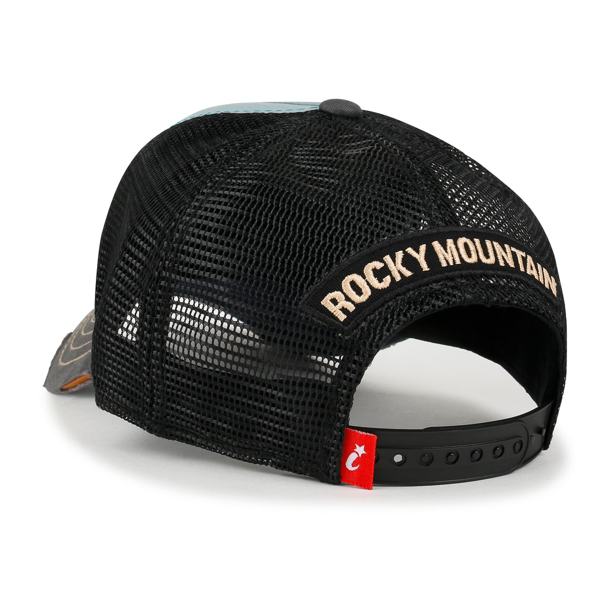 ililily Premium Rocky Mountain Embroidery Baseball Cap Structured Trucker Hat