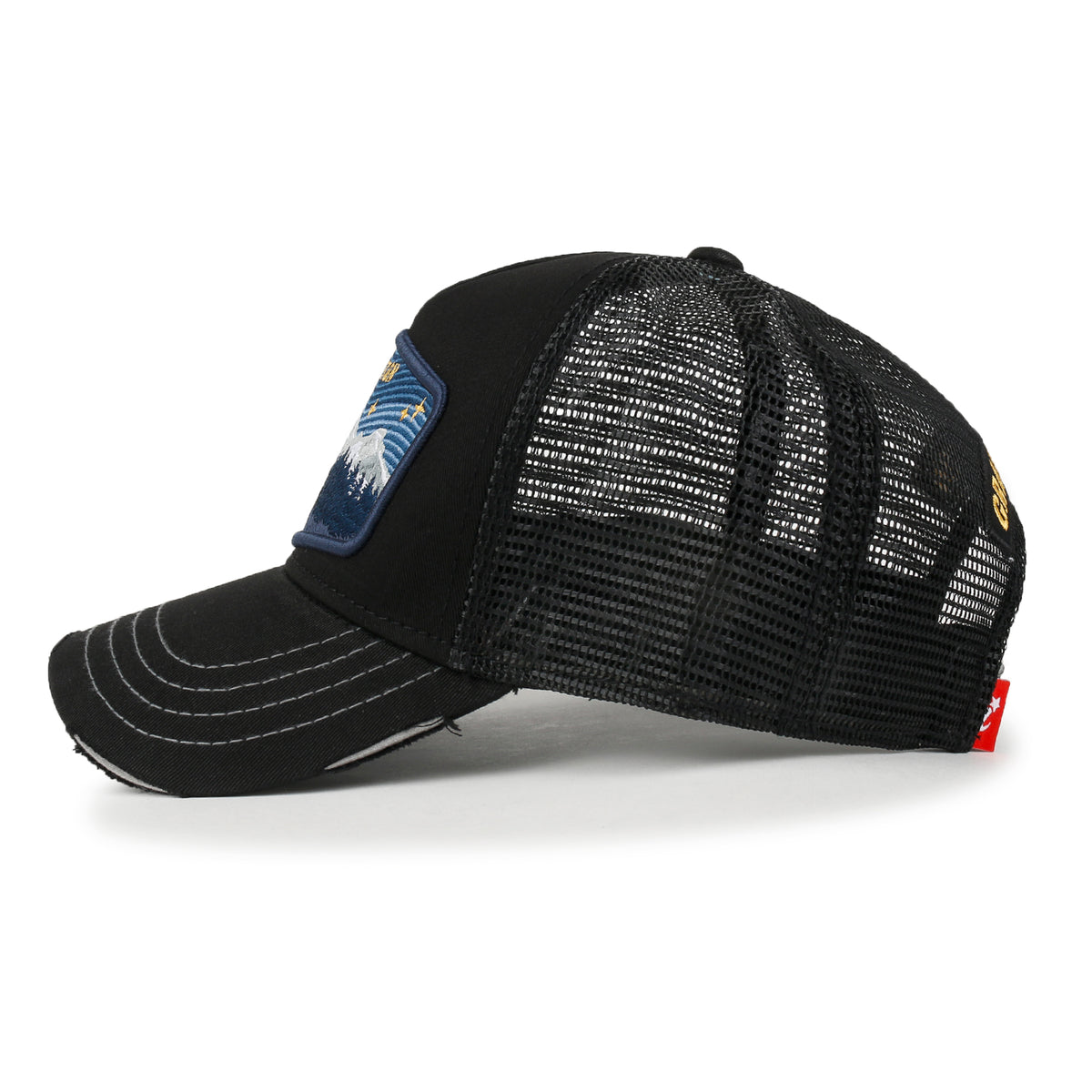 ililily Premium Grand Teton Embroidery Baseball Cap Structured Trucker Hat