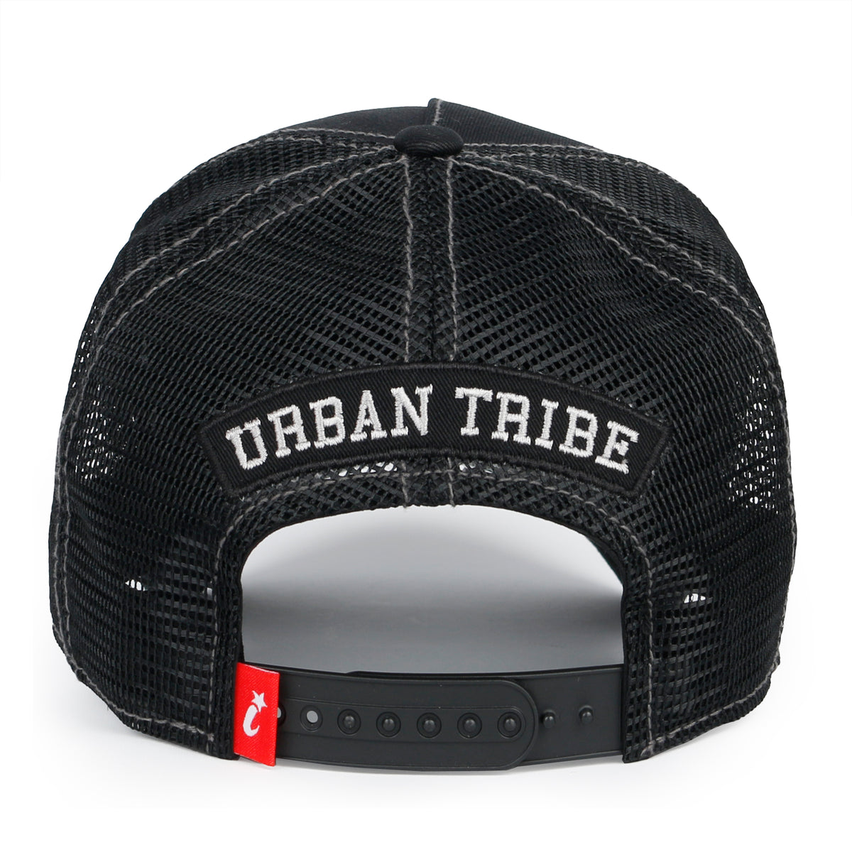 ililily PREMIUM Letter M Embroidered Cotton Trucker Cap Varsity Baseball Cap