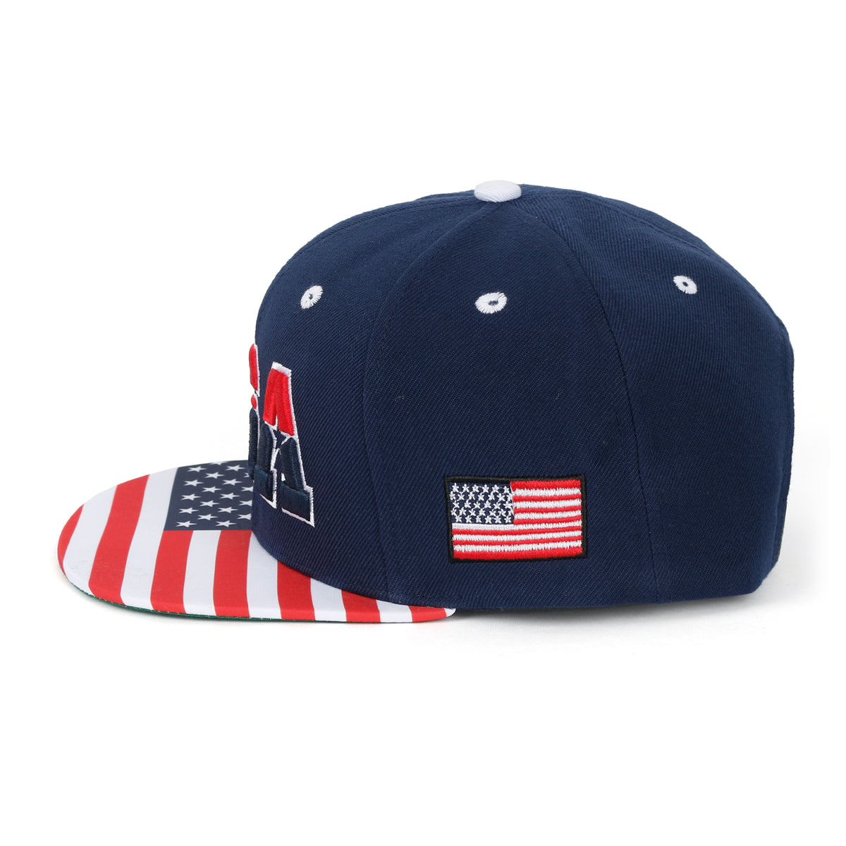 ililily United States Of America USA Flag Embroidery Trucker Hat Baseball Cap