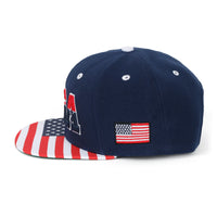 ililily United States Of America USA Flag Embroidery Trucker Hat Baseball Cap