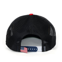 ililily United States Of America USA Flag Embroidery Trucker Hat Baseball Cap