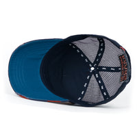 ililily PREMIUM NASA Mars Mission Embroidered Distressed Trucker Cap