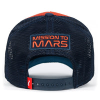 ililily PREMIUM NASA Mars Mission Embroidered Distressed Trucker Cap