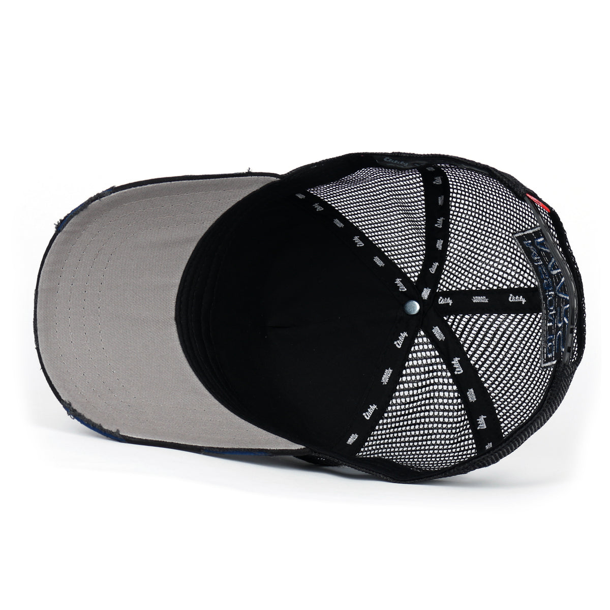 ililily PREMIUM NASA Mars Mission Embroidered Distressed Trucker Cap