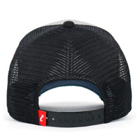 ililily PREMIUM Pirate Embroidery Distressed Trucker Hat Casual Baseball Cap