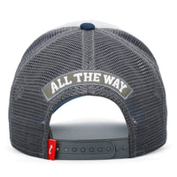 ililily PREMIUM Wolf Mascot Embroidery Trucker Hat Mesh Back Baseball Cap