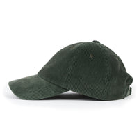 ililily Cotton Corduroy Dad Hat Vintage Casual Baseball Cap W/ Colorful Plaid