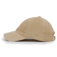 ililily Cotton Corduroy Dad Hat Vintage Casual Baseball Cap W/ Colorful Plaid