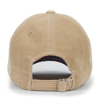 ililily Cotton Corduroy Dad Hat Vintage Casual Baseball Cap W/ Colorful Plaid