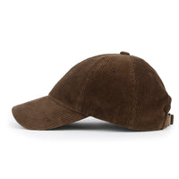 ililily Cotton Corduroy Dad Hat Vintage Casual Baseball Cap W/ Colorful Plaid