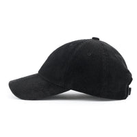 ililily Cotton Corduroy Dad Hat Vintage Casual Baseball Cap W/ Colorful Plaid