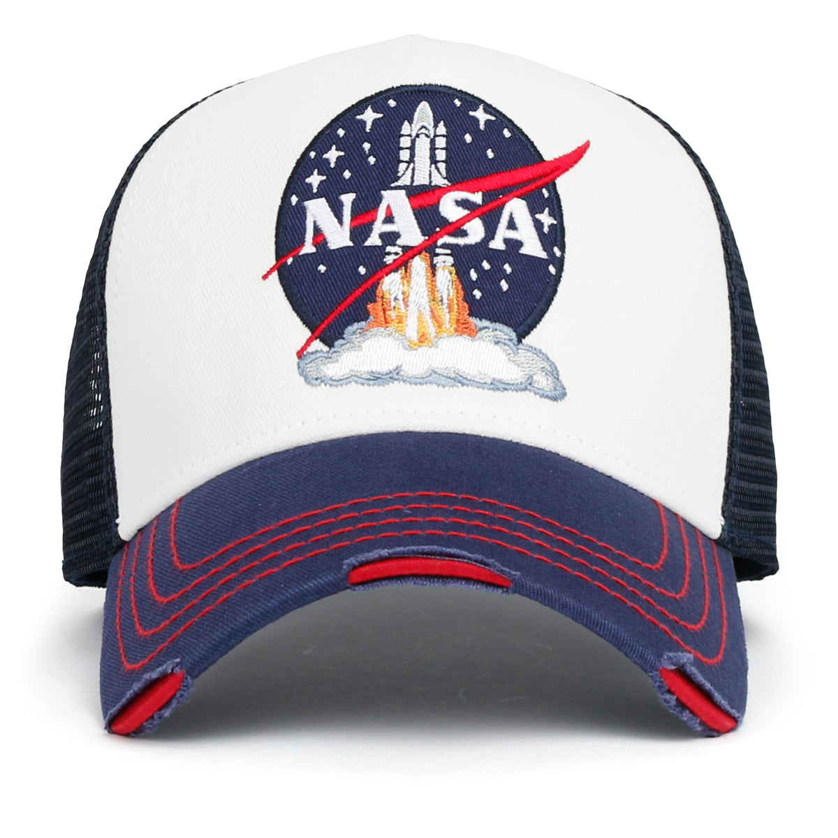 ililily PREMIUM NASA Space Shuttle Launch Embroidered Patch High Profile Trucker