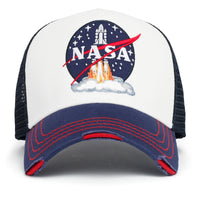 ililily PREMIUM NASA Space Shuttle Launch Embroidered Patch High Profile Trucker