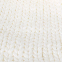 ililily Solid Color Fold Over Long Pompom Beanie Winter Ribbed Knit Slouchy Hat