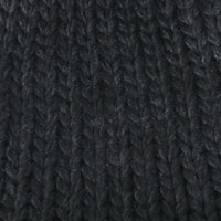 ililily Solid Color Fold Over Long Pompom Beanie Winter Ribbed Knit Slouchy Hat