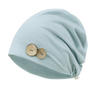 ililily TENCEL™Lyocell Flower Trim Beanie Ultra Soft Stretchable Head Cover Hat