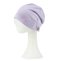 ililily TENCEL™Lyocell Rhinestone Chemo Beanie Ultra Soft Head Cover Sleep Hat
