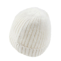 ililily Angora Blended Color Fold Over Short Beanie Ribbed Knit Winter Hat