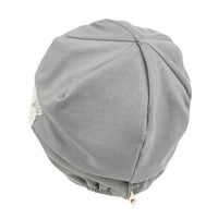 ililily Tencel Lyocell Flower Lace Motif Chemo Beanie Soft Head Cover Sleep Hat