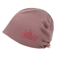 ililily Tencel Lyocell Crown Rhinestone Chemo Beanie Ultra Soft Head Sleep Hat