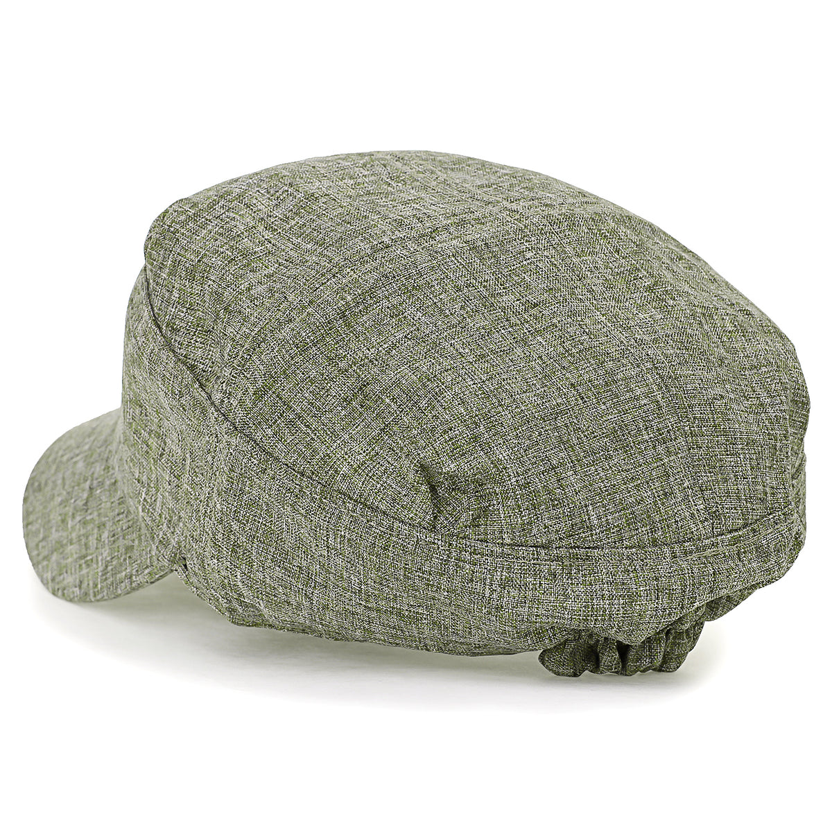 ililily Mixed Color Military Army Hat Casual Front Tuck Cotton Cadet Cap