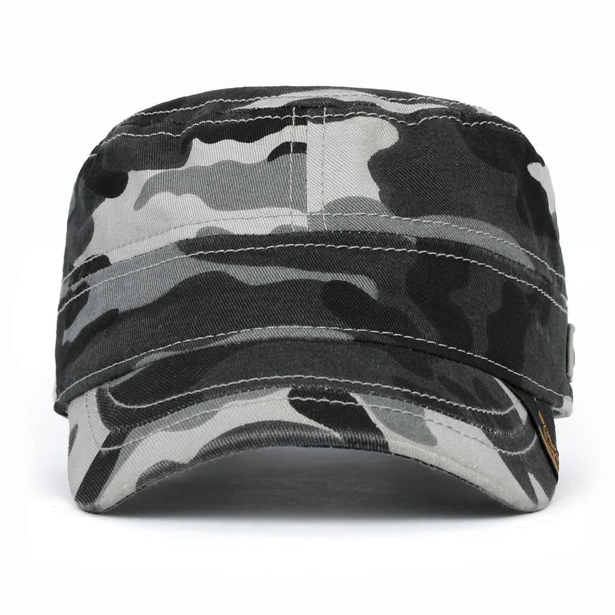ililily Camouflage Military Cadet Cap Vintage Army Style Hat with Adjustable Strap