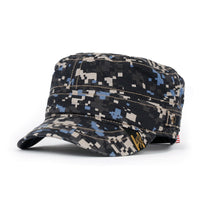 ililily Camouflage Military Cadet Cap Vintage Army Style Hat with Adjustable Strap