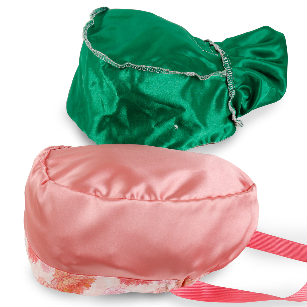 ililily Satin Lined Cute Scrub Cap with Ponytail Ribbon