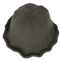 ililily Women Knitted Floppy Round Top Fedora Feminine Bucket Hat