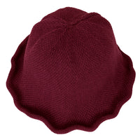 ililily Women Knitted Floppy Round Top Fedora Feminine Bucket Hat