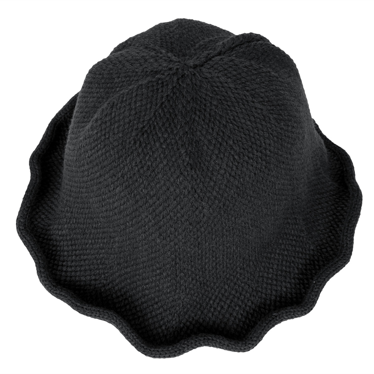 ililily Women Knitted Floppy Round Top Fedora Feminine Bucket Hat
