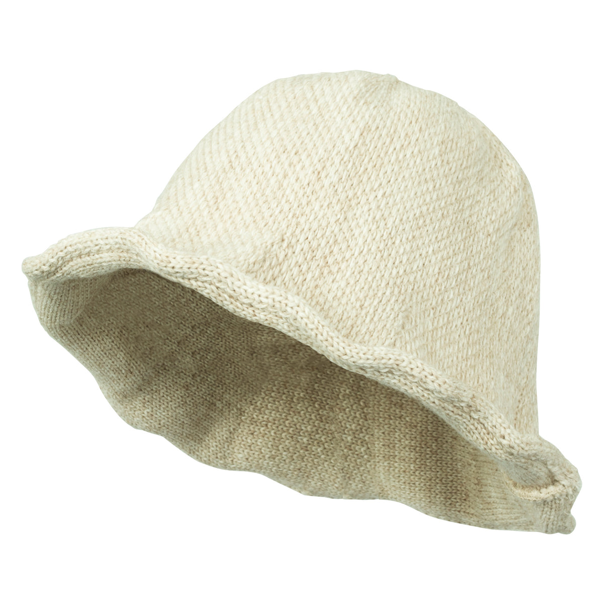 ililily Women Knitted Floppy Round Top Fedora Feminine Bucket Hat