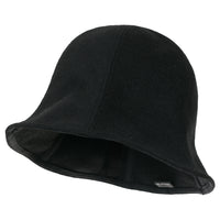 ililily Wool-Blend Solid Color Floppy Round Top Fedora Soft Bucket Hat
